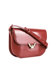 COCCINELLE DEW SHINY CALF Geantă de umăr din piele periată coniac - Genți femei - 2