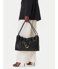 COCCINELLE ISABELA Geantă de umăr din piele moale negru - Genți femei - 5