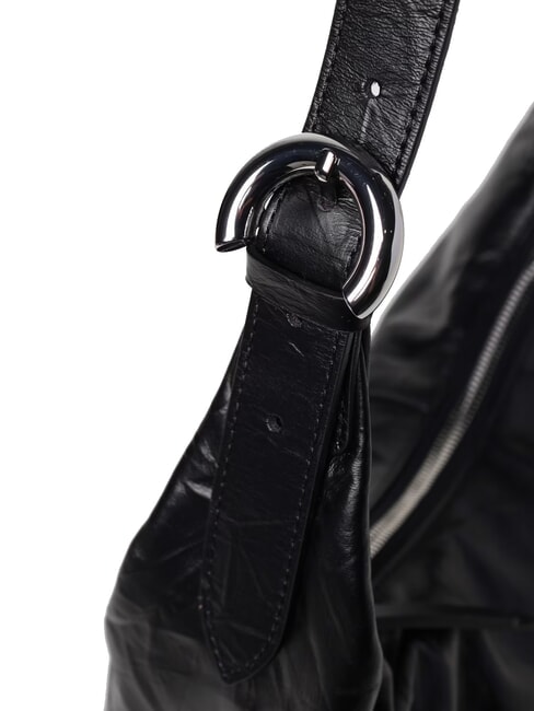 FERNANDA WRINK Geantă din piele negru - Genți femei