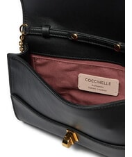 COCCINELLE CAMPIONARIO - MAGIE 2NITE Geantă de umăr tip clutch din piele cu curea de lanț negru - Genți femei - 5