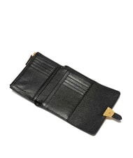 COCCINELLE CAMPUS Portofel mediu din piele ciocănită - Portofele femei