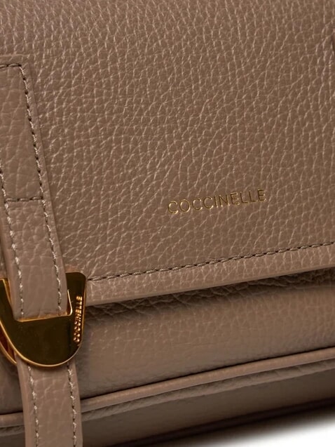 CAMPUS Geanta mini de umar, din piele taupe cald - Genți femei