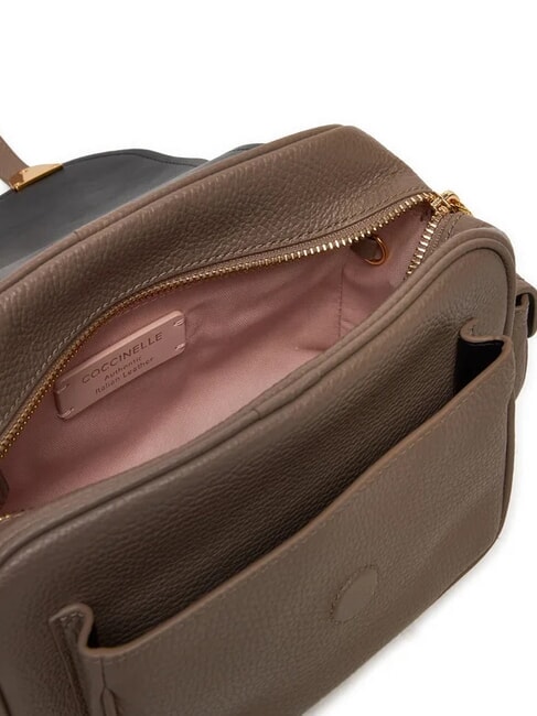 CAMPUS Geanta mini de umar, din piele taupe cald - Genți femei