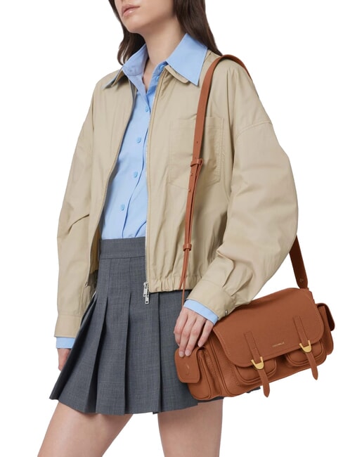 CAMPUS Geantă de umăr din piele ciocănită CUIR - Genți femei