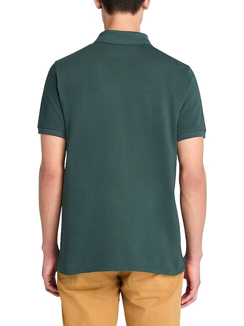 MILLERS RIVER Tricou polo din bumbac frontoane verzi - maiou Polo
