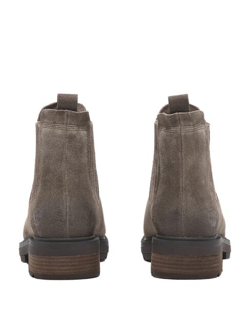 BRIMFIELD Ghete joase din piele piele &icirc;ntoarsă maro mediu - Pantofi femei