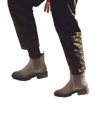 TIMBERLAND BRIMFIELD Ghete joase din piele piele &icirc;ntoarsă maro mediu - Pantofi femei - 6