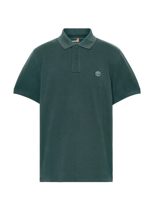 MILLERS RIVER Tricou polo din bumbac frontoane verzi - maiou Polo