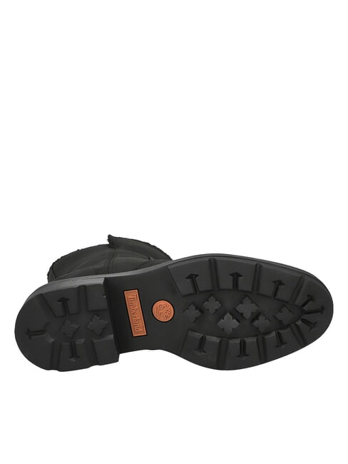 BRIMFIELD Ghete din piele pentru gleznă negru plin de cereale - Pantofi femei