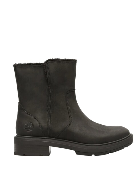 BRIMFIELD Ghete din piele pentru gleznă negru plin de cereale - Pantofi femei