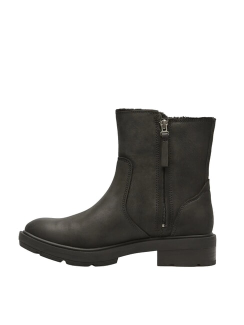 BRIMFIELD Ghete din piele pentru gleznă negru plin de cereale - Pantofi femei