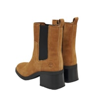 TIMBERLAND BELLEVAUX Ghete la gleznă piele &icirc;ntoarsă maro mediu - Pantofi femei - 3