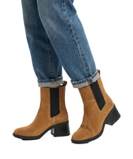 TIMBERLAND BELLEVAUX Ghete la gleznă piele &icirc;ntoarsă maro mediu - Pantofi femei - 5