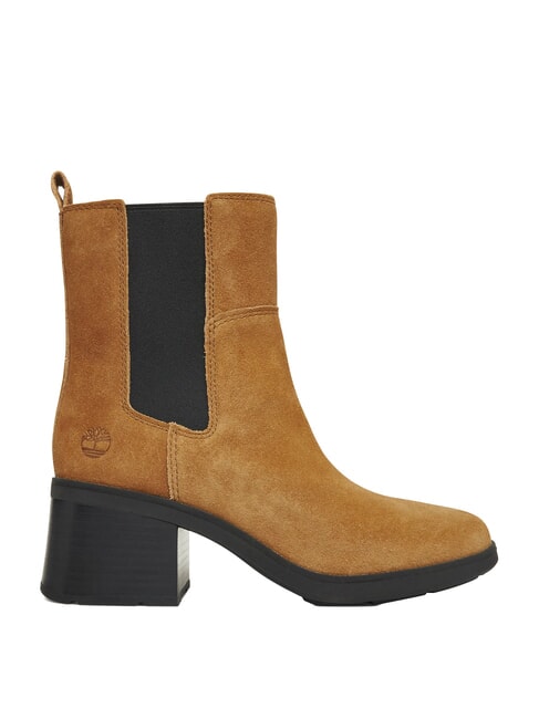 BELLEVAUX Ghete la gleznă piele &icirc;ntoarsă maro mediu - Pantofi femei