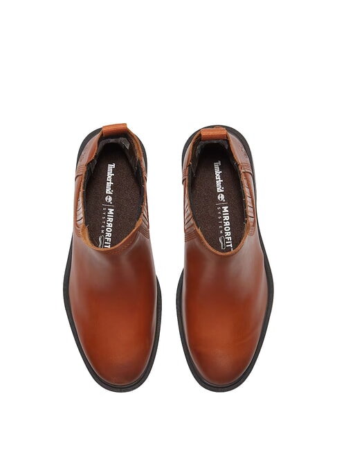 BRIMFIELD Ghete joase din piele md brn f grain w dk brn - Pantofi femei