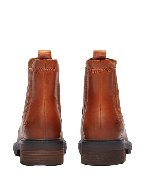 BRIMFIELD Ghete joase din piele md brn f grain w dk brn - Pantofi femei