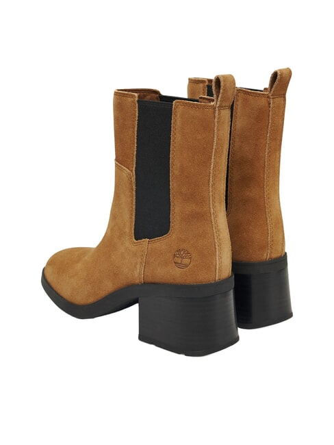 BELLEVAUX Ghete la gleznă piele &icirc;ntoarsă maro mediu - Pantofi femei