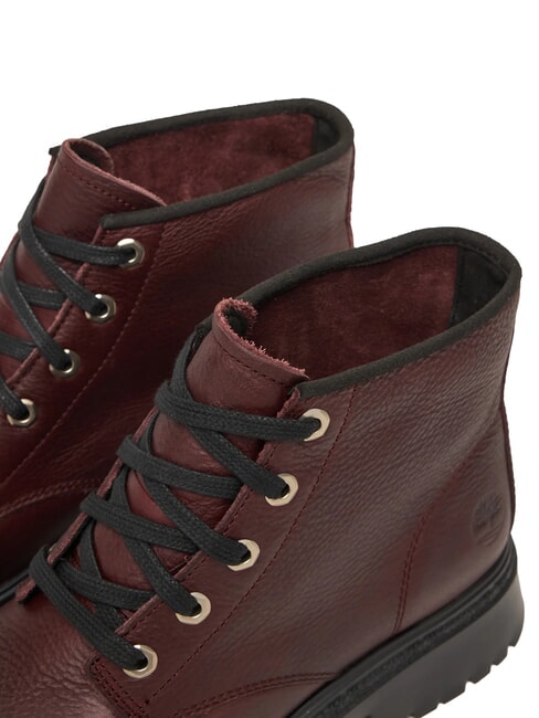 CAMBRIA VALLEY Amfibieni din piele burgundy fullgrain - Pantofi femei