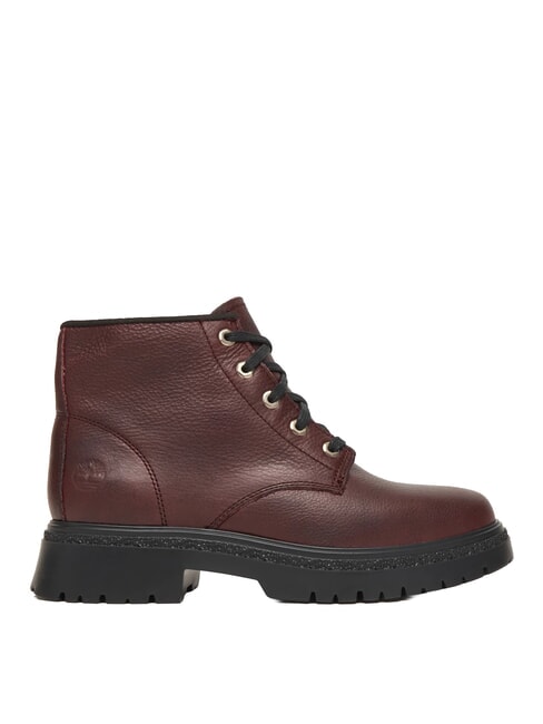 CAMBRIA VALLEY Amfibieni din piele burgundy fullgrain - Pantofi femei