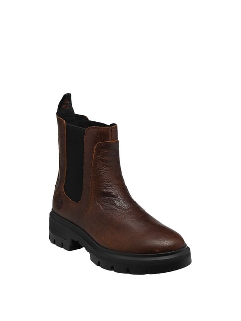 CORTINA VALLEY Ghete din piele pentru gleznă păm&acirc;nt de ghiveci - Pantofi femei