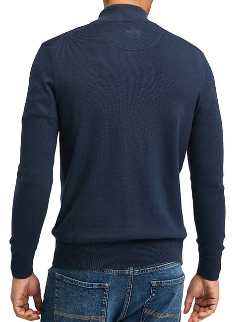 WILLIAMS RIVER Pulover cu fermoar safir &icirc;nchis/denim &icirc;nchis - Pulovere pentru bărbați