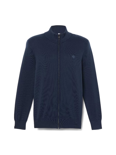 WILLIAMS RIVER Pulover cu fermoar safir &icirc;nchis/denim &icirc;nchis - Pulovere pentru bărbați