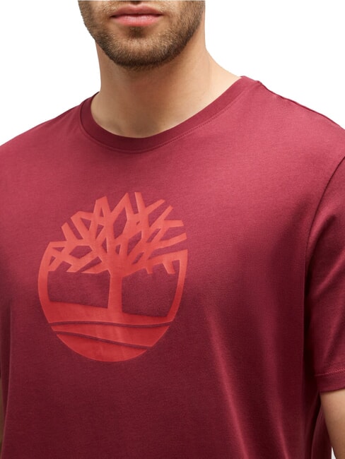 KBEC RIVER Tricou cu maneca scurta Burgundia - tricou
