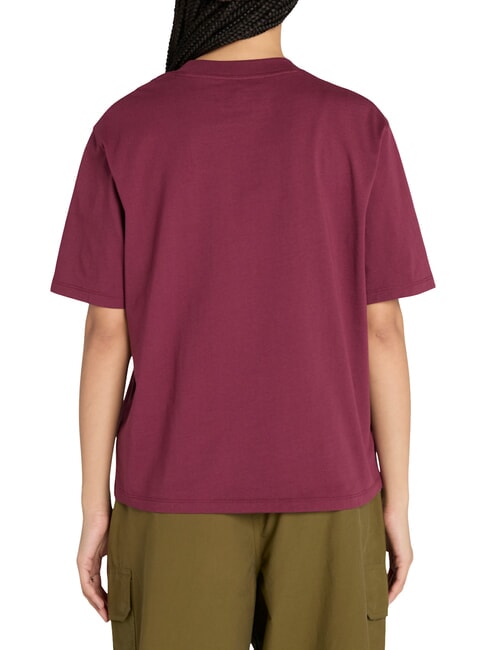 STACK LOGO  Tricou din bumbac Burgundia - tricou