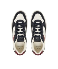 ARMANI EXCHANGE A|X Adidași pentru bărbați alb-gălbui + bleumarin &icirc;nchis - Pantofi bărbați - 4