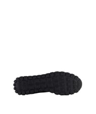 ARMANI EXCHANGE DROP MICROSUEDE Teniși cu logo contrastant bleumarin &icirc;nchis + gri + himeră - Pantofi bărbați - 5