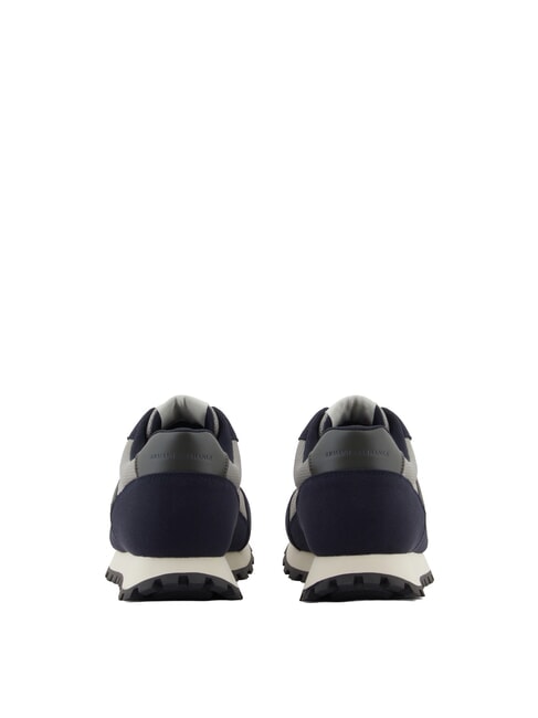 DROP MICROSUEDE Teniși cu logo contrastant bleumarin &icirc;nchis + gri + himeră - Pantofi bărbați