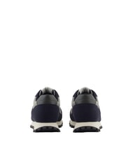ARMANI EXCHANGE DROP MICROSUEDE Teniși cu logo contrastant bleumarin &icirc;nchis + gri + himeră - Pantofi bărbați - 3