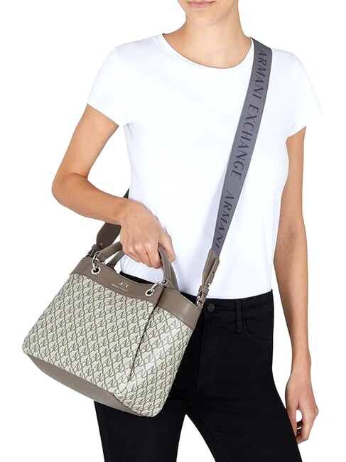 A|X Geantă de m&acirc;nă cu curea de umăr nisip sonor / bas brun - Genți femei