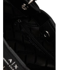 ARMANI EXCHANGE A|X Geantă de m&acirc;nă cu curea de umăr bas brun / negru - Genți femei - 4