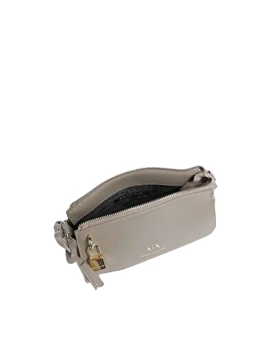 JANE Geanta de umar cu lacat biban brun - Genți femei