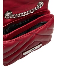 ARMANI EXCHANGE A|X MATELASSE Mini geanta de umar dalie roșie - Genți femei - 4