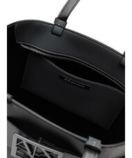 ARMANI EXCHANGE A|X BUCKLE Geantă shopper de umăr oțel răcit - Genți femei - 3