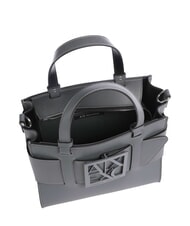 ARMANI EXCHANGE SUSIE Geantă de m&acirc;nă, cu curea de umăr oțel răcit - Genți femei - 3