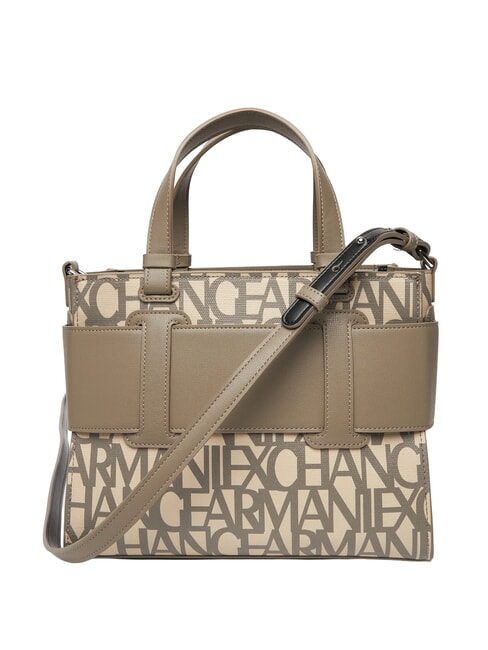 LOGO ALL OVER Geantă mică cu curea de umăr nisip sonor / bas brun - Genți femei