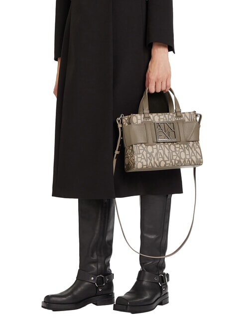 LOGO ALL OVER Geantă mică cu curea de umăr nisip sonor / bas brun - Genți femei