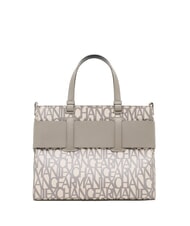 ARMANI EXCHANGE LOGO ALL OVER Geanta de mana cu curea de umar nisip sonor / bas brun - Genți femei - 2