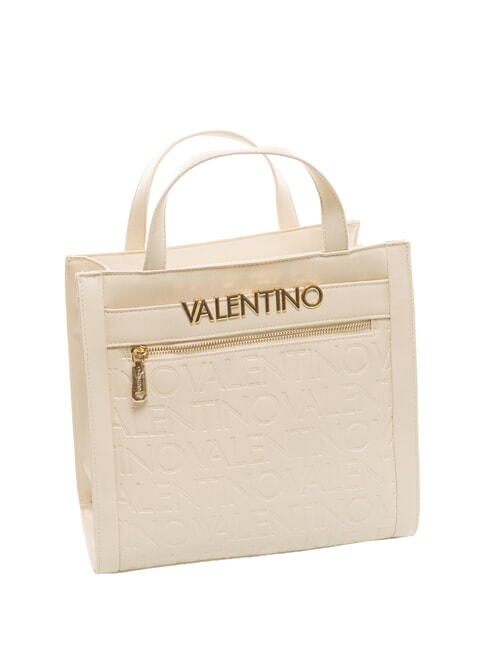 CORA Geantă de m&acirc;nă, cu curea de umăr ecru - Genți femei