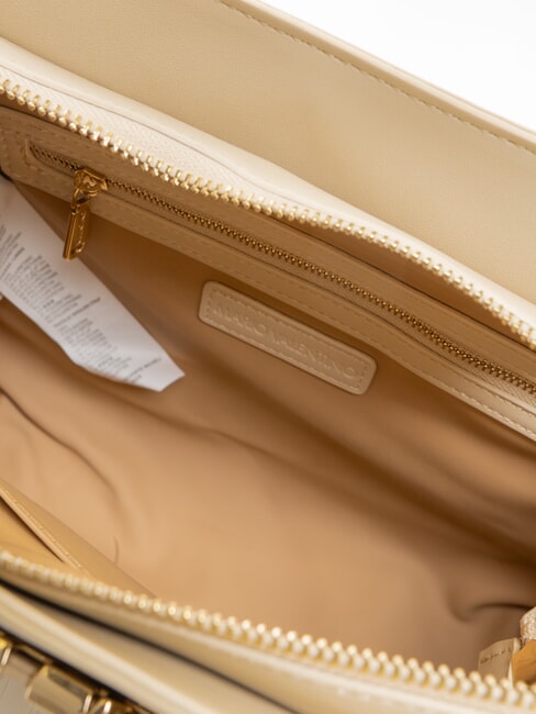 CORA Geantă de m&acirc;nă, cu curea de umăr ecru - Genți femei