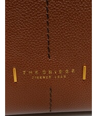 THE BRIDGE LETIZIA Geantă de cumpărături din piele BROWN - Genți femei - 3