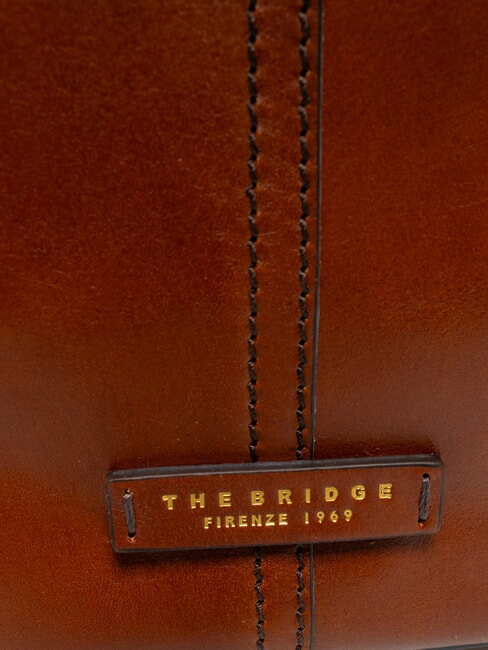 LISA Geantă de cumpărături din piele BROWN - Genți femei