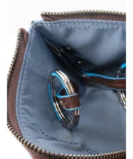 PIQUADRO BLUE SQUARE Husă de chei din piele MAHOGANY - Portchei - 3