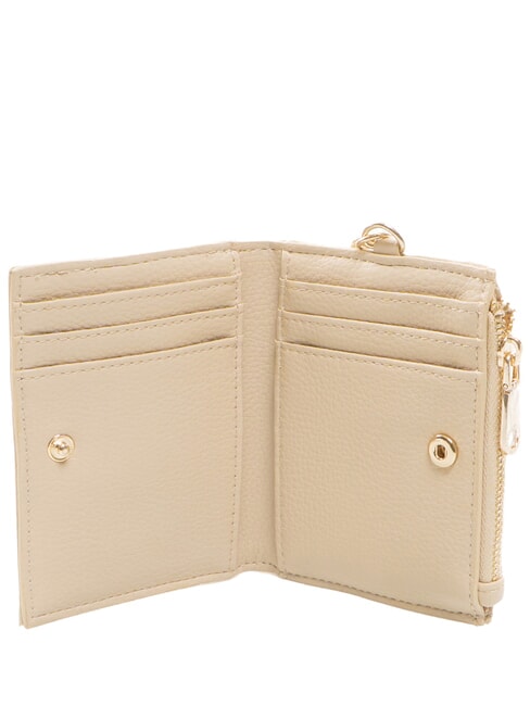 4G LOGO Suport pentru carduri cu carabină pentru chei gri-maro - Portofele femei