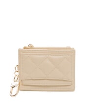 GUESS 4G LOGO Suport pentru carduri cu carabină pentru chei gri-maro - Portofele femei - 3