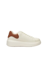 ARMANI EXCHANGE SUPER MINI-TUMBLED Adidași alb-gălbui + coajă de cocos - Pantofi femei - 3