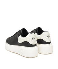 ARMANI EXCHANGE SUPER MINI-TUMBLED Adidași negru + alb-gălbui - Pantofi femei - 3
